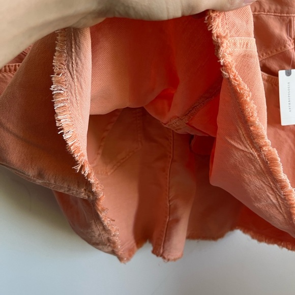 NWT Anthropologie PILCRO Pink/Rose Cotton-Lyocell Pleated Micro Denim Skirt 12 - Picture 4 of 16